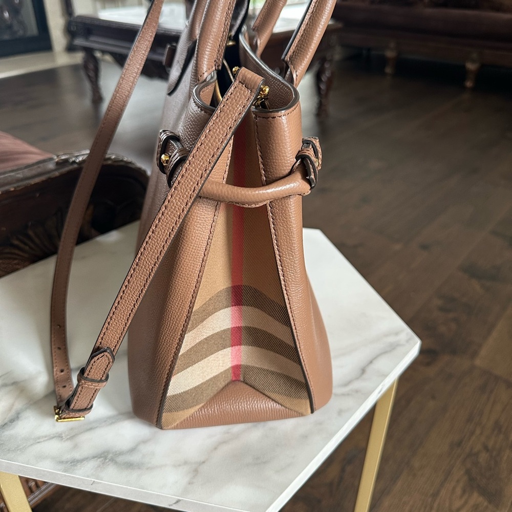 Burberry Dark Sand Banner Bag - Picture 4 of 13